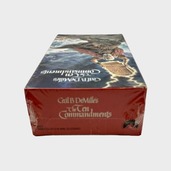 The Ten Commandments 2 Tape VHS, Cecil B DeMille 1990 Charlton Heston - Picture 6 of 7